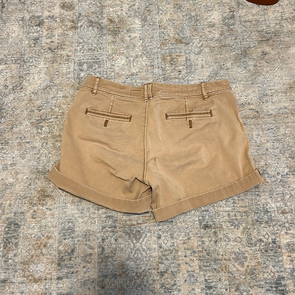 Pilcro And The Letterpress Anthropologie Tan Hyphen Shorts 27 - Picture 2 of 2